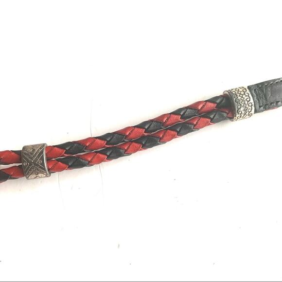 ❗️$5 CLEARANCE ❗️Brighton thin red and black braided belt - Picture 7 of 9